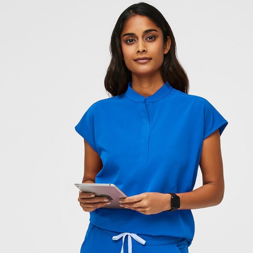 Women’s Figs Rafaela Scrub top- Royal Blue
